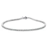 Armband aus 750 Gold Weißgold 108 Brillanten 0,94ct TW-SI L:16,5cm 4er-Krappe