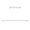 Armband aus 750 Gold Weißgold 24 Diamanten 10,69ct F-VSI L:17,8cm 3er-Krappe