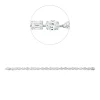 Armband aus 750 Gold Weißgold 23 Diamanten 11,83ct F-VVS B:4,6mm L:18cm
