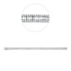 Armband aus 750 Gold Weißgold 435 Diamanten 4,53ct TW-SI L:18cm