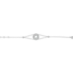 Armband aus 750 Gold Weißgold 99 Diamanten 0,78ct TW-SI L:17,5cm