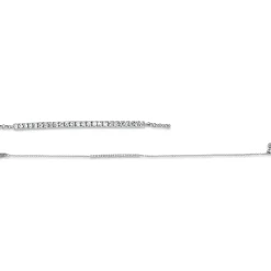 Armband aus 750 Gold Weißgold 25 Diamanten 0,15ct W-SI L:17,8cm
