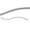 Armband aus 750 Weißgold 82 Brillanten 1,75ct schwarz B:1,8mm L:18cm 4er-Krappe