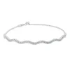 Armband aus 750 Weißgold 65 Brillanten 0,46ct TW-PI B:3,2mm L:17,8cm