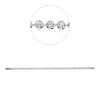 Armband aus 585 Weißgold 35 Brillanten 3,59ct TW-SI B:450mm L:17,8cm
