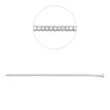 Armband aus 750 Weißgold 93 Brillanten 1,95ct TW-SI B:2,6mm L:17,5cm