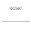 Armband aus 750 Weißgold 35 Brillanten 17,59ct TW-VSI B:5,1mm L:18cm 4er-Krappe