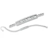 Armband aus 750 Weißgold 49 Diamanten 1,28ct TW-VSI B:6,2mm L:17,1cm