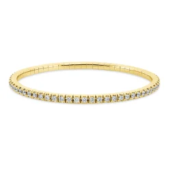 Armband Flex-Band aus 750 Gold Gelbgold 66 Brillanten 2,07ct TW-SI Ø53mm