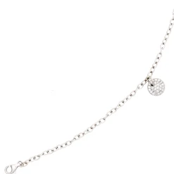 Armband mit Anhänger 29 Brillanten 0.34Ct W/SI 585 Gold Weißgold 18,5cm Damen