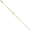 Armband Schildband mit Engel 585 Gold Gelbgold Kinder Armschmuck 14cm