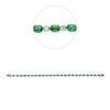 Armband 750 Weißgold 25 Tsavorithe 4,54ct grün 25 Brillanten 0,51ct F-SI L:17,5cm