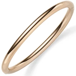 Armreif Armband Armschmuck aus 585 Gold Rotgold, 5mm breit, abgerundet glänzend