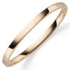 Armreif Armband Armschmuck aus 585 Gold Rotgold, 5mm breit, flach, glänzend