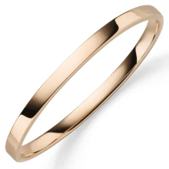 Armreif Armband Armschmuck aus 585 Gold Rotgold, 5mm breit, flach, glänzend