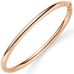 Armreif Armband Armschmuck aus 750 Gold Rotgold 4mm breit glänzend oval 60x49mm