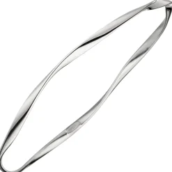 Armreif Armband Armschmuck aus 925 Silber rhodiniert gewellt 2,9mm schmal