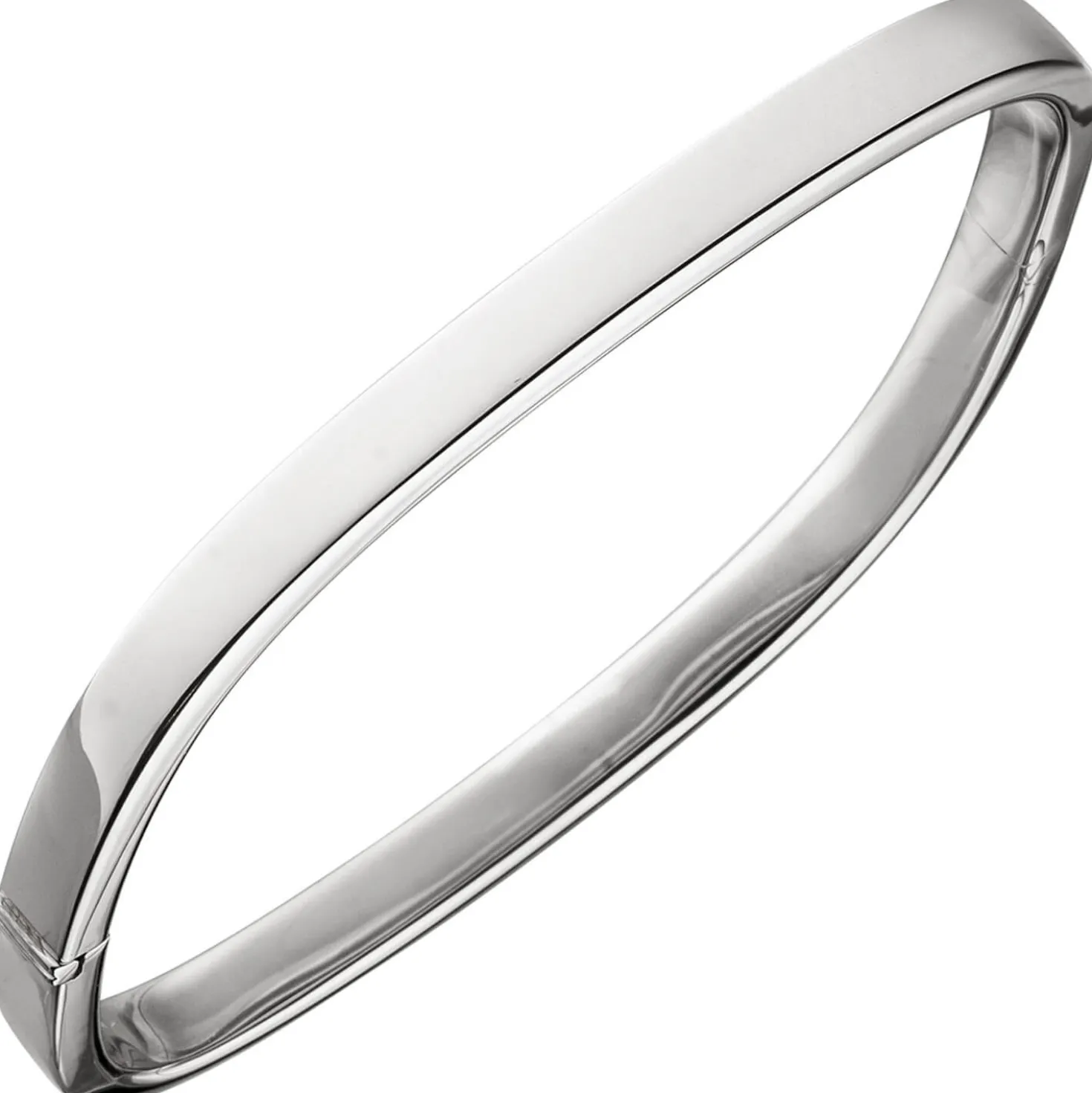Armreif Armband aus 925 Silber flach eckig 58,9x54,7mm Armschmuck schlicht