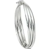 Armreif Armschmuck Armband 925 Silber rhodiniert oval Silberarmreif