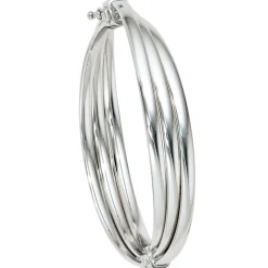 Armreif Armschmuck Armband 925 Silber rhodiniert oval Silberarmreif