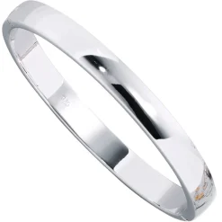 Armreif Armschmuck aus 925 Echt Silber Sterlingsilber rhodiniert, oval