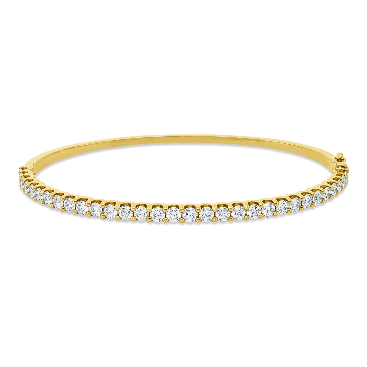 Armreif aus 750 Gold Gelbgold 31 Brillanten 2,56ct I-SI 50x60mm