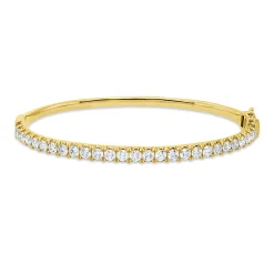 Armreif aus 750 Gold Gelbgold 27 Brillanten 2,18ct J-PI 46x56mm