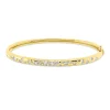 Armreif aus 750 Gold Gelbgold 33 Brillanten 1,02ct TW-PI 48x59mm