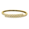 Armreif aus 750 Gold Gelbgold 34 Brillanten 2,46ct TW-SI 48x58mm