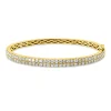 Armreif aus 750 Gold Gelbgold 72 Brillanten 2,26ct TW-SI 46x56mm