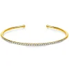 Armreif aus 750 Gold Gelbgold 36 Brillanten 0,65ct TW-SI 45x55mm