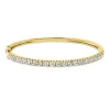 Armreif aus 750 Gold Gelbgold 20 Brillanten 2,41ct TW-VSI/SI 47x54mm