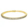 Armreif aus 750 Gold Gelbgold 26 Brillanten 3,89ct TW-VSI 48x56mm