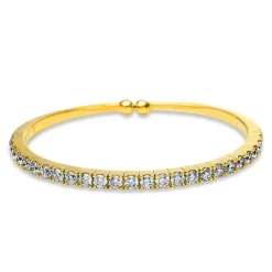 Armreif aus 750 Gold Gelbgold 26 Brillanten 3,89ct TW-VSI 48x56mm