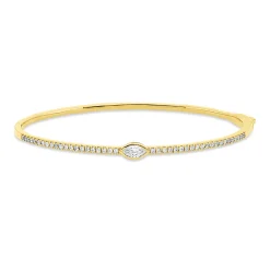 Armreif aus 750 Gold Gelbgold 43 Diamanten 0,63ct TW-SI