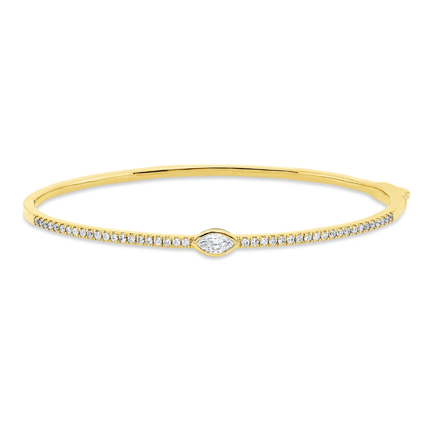 Armreif aus 750 Gold Gelbgold 43 Diamanten 0,63ct TW-SI