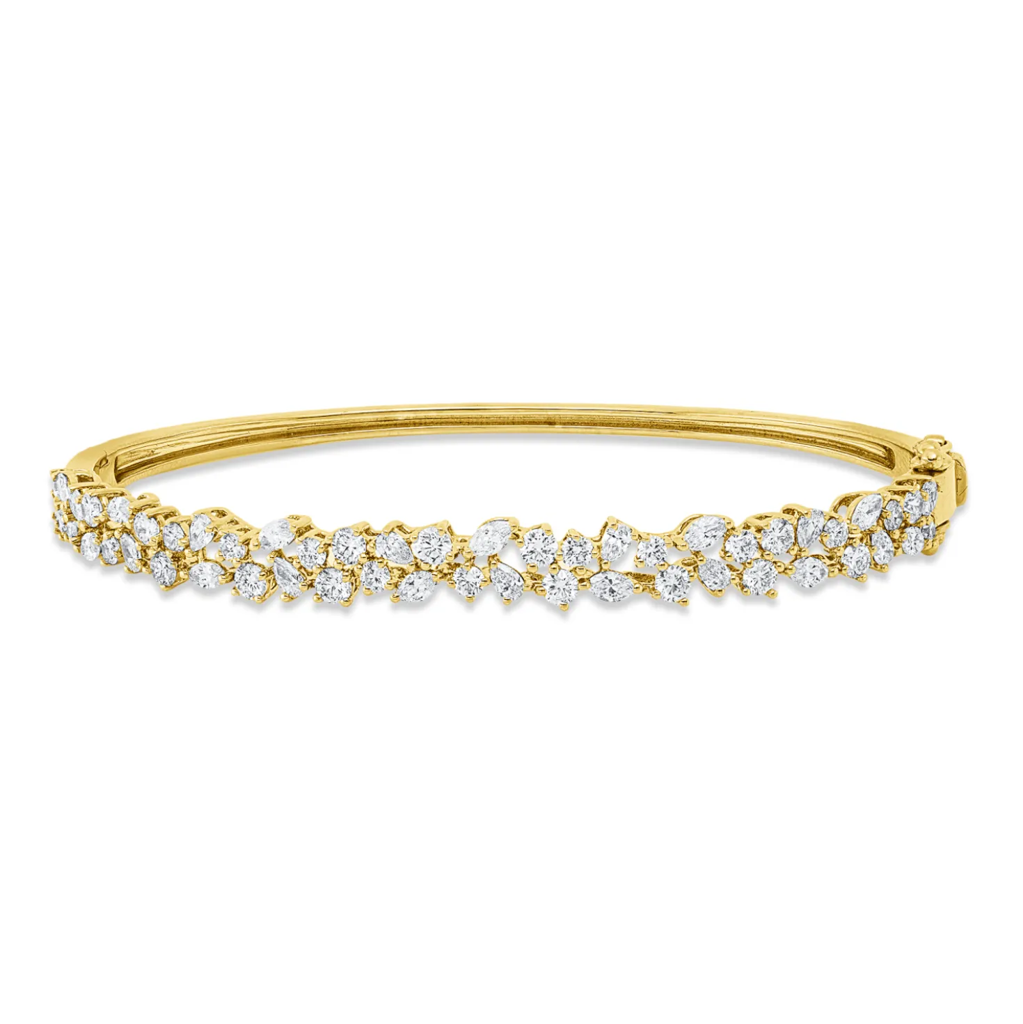 Armreif aus 750 Gold Gelbgold 53 Diamanten 2,16ct TW-SI