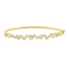 Armreif aus 750 Gold Gelbgold 22 Diamanten 1,51ct TW-SI Zarge