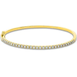 Armreif aus 750 Gold gelb/weiß 29 Brillanten 0,97ct TW-SI 53x63mm