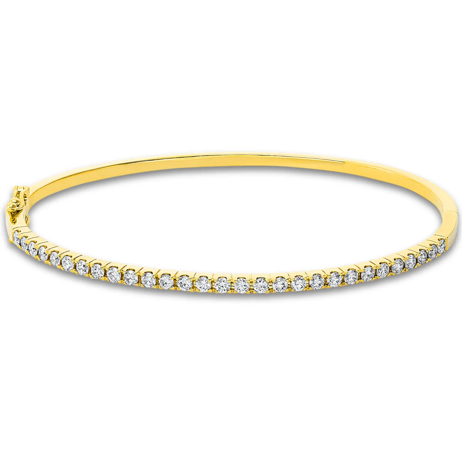 Armreif aus 750 Gold gelb/weiß 29 Brillanten 0,97ct TW-SI 53x63mm