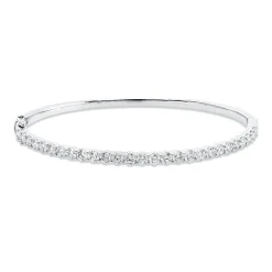 Armreif aus 750 Gold Weißgold 27 Brillanten 2,94ct TW-SI 49x59mm