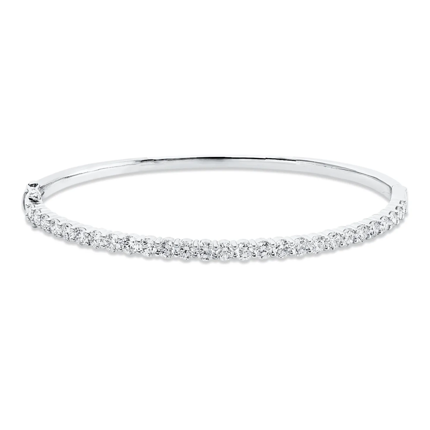 Armreif aus 750 Gold Weißgold 27 Brillanten 2,94ct TW-SI 49x59mm