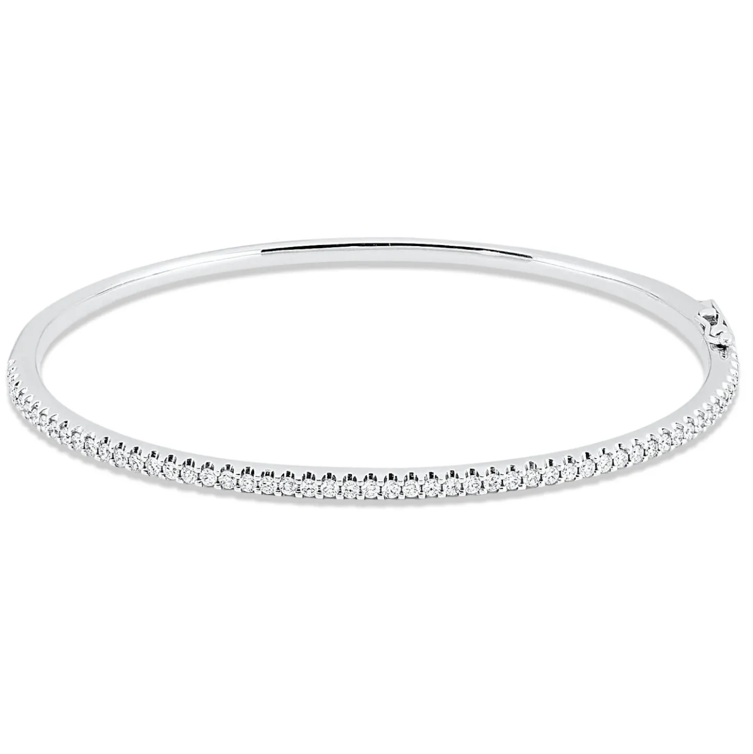 Armreif aus 750 Gold Weißgold 55 Brillanten 0,72ct TW-VSI 52x58mm