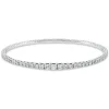 Armreif aus 750 Gold Weißgold 71 Diamanten 2,97ct TW-SI 50x60mm