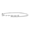 Armreif aus 750 Gold Weißgold 43 Diamanten 0,44ct 45x55mm