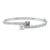 Armreif aus 750 Gold weiß/rot 46 Diamanten 3,75ct 46x55mm 4er-Krappe