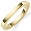 Armreif flach Oval 60x55mm aus 585 Gold Gelbgold glänzend 8mm breit