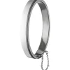 Armreif für Herren Armband 61,1x68,4mm mit Sicherheitskette, 925 Silber schlicht