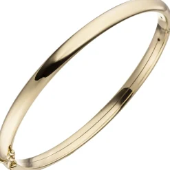 Armreif 54,1mm x 62,4mm ovaler Armband aus 375 Gold Gelbgold Armschmuck