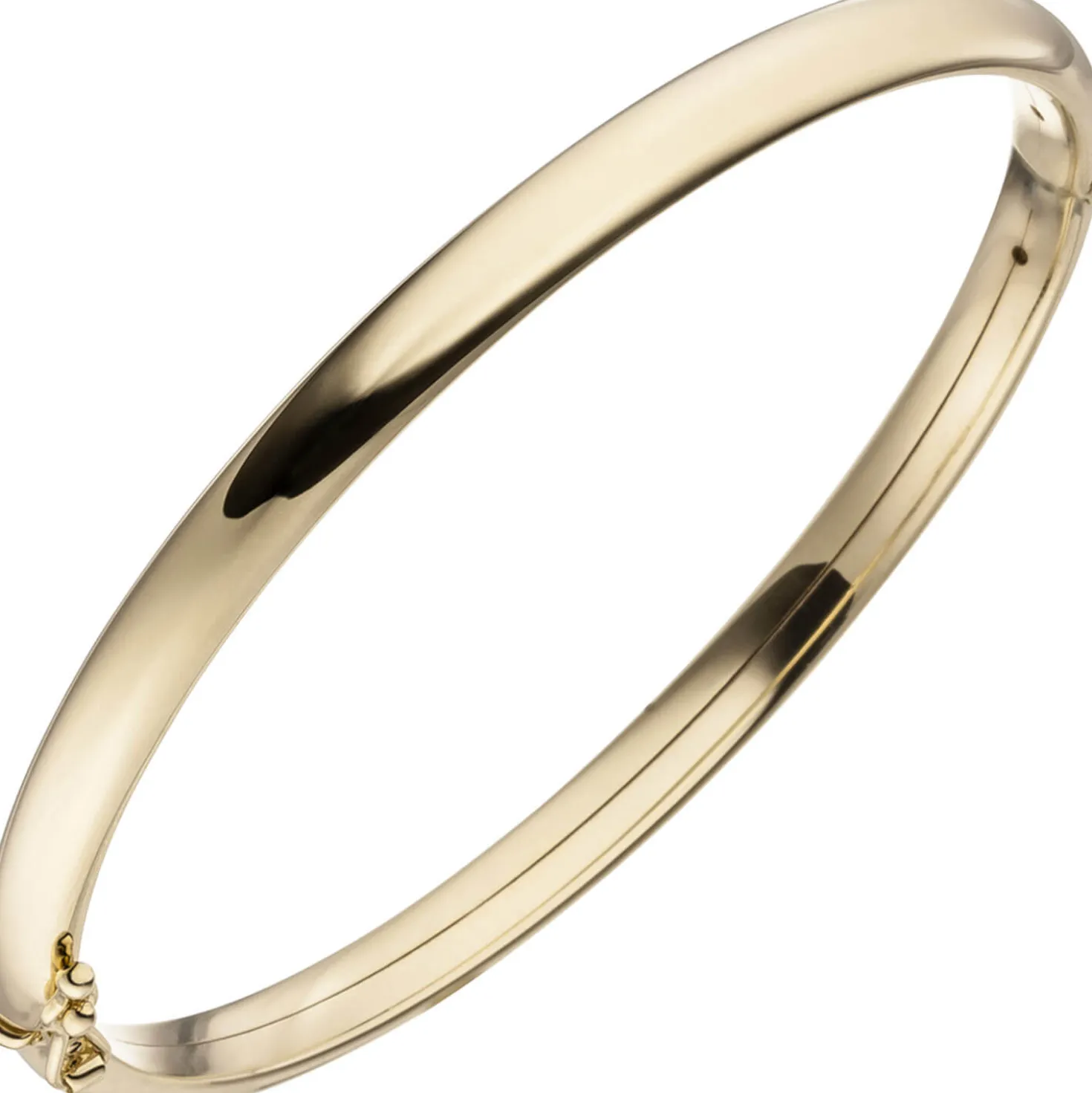 Armreif 54,1mm x 62,4mm ovaler Armband aus 375 Gold Gelbgold Armschmuck